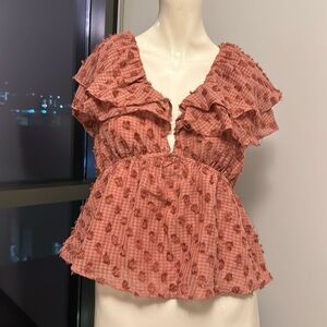 Anthropologie top size xs petete